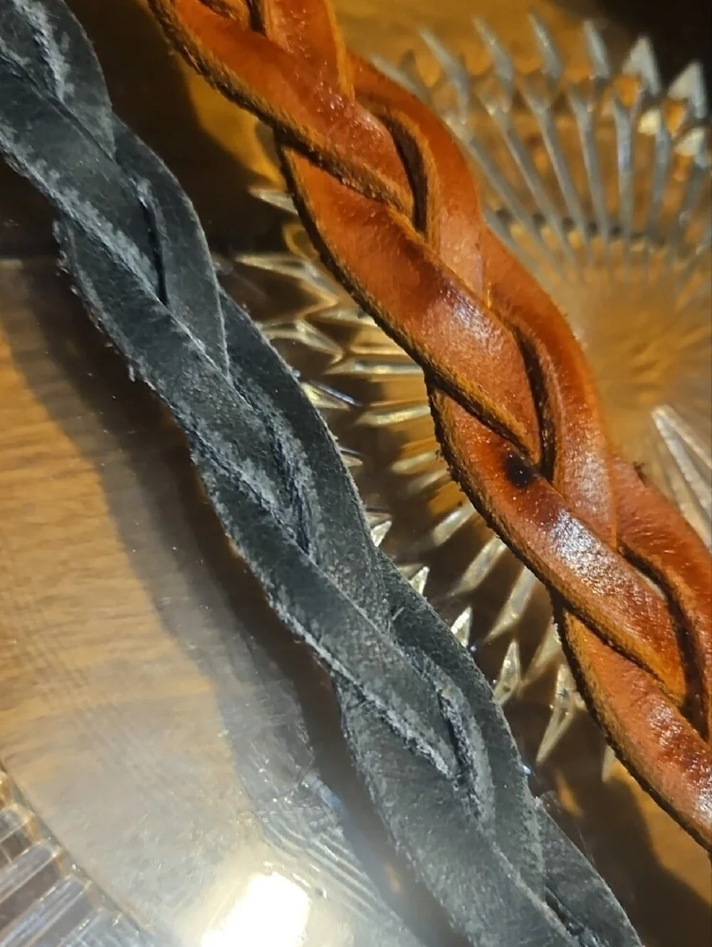 Hand Crafted Mystery Braid Genuine Leather Bracelet Snap Closure NEW CustomOrder